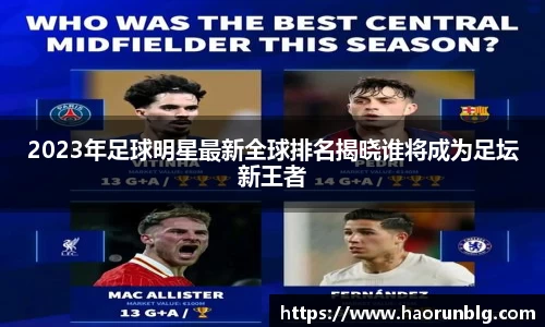 2023年足球明星最新全球排名揭晓谁将成为足坛新王者